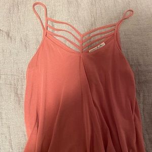 Pink tank top with pretty front